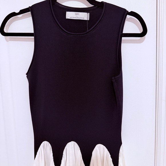 NWT Siempre x Anthropologie - Black and White Midi Dress - Picture 8 of 15